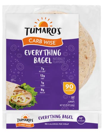 10 inch Everything Bagel Carb Wise Wraps