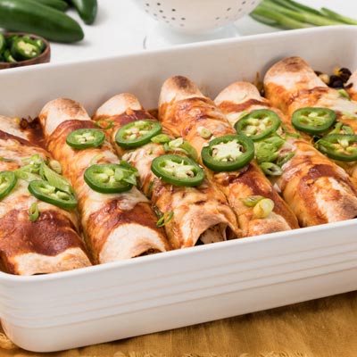 Chicken and Black Bean Enchiladas