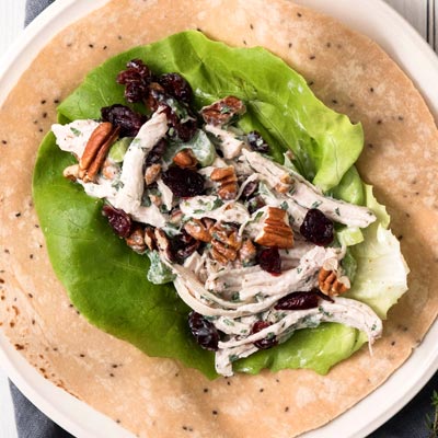 Cranberry Turkey Salad Wrap